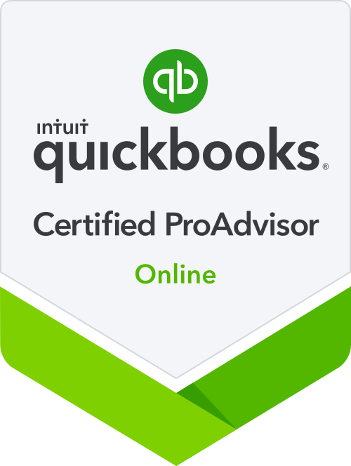 Certified QuickBooks ProAdvisor Online badge